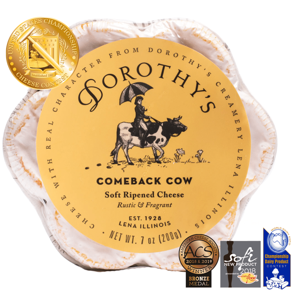 dorothy comeback cow packaging and medals