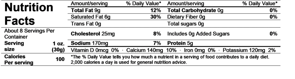 ile de france brie nutrition facts