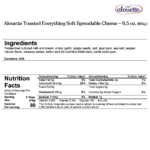 Alouette toasted everything spread ingredients & nutrition facts