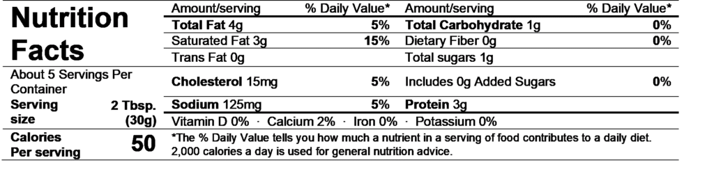 chavrie goat cheese pyramid nutrition facts