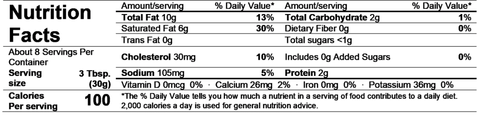 smithfield whipped cream cheese nutrition facts