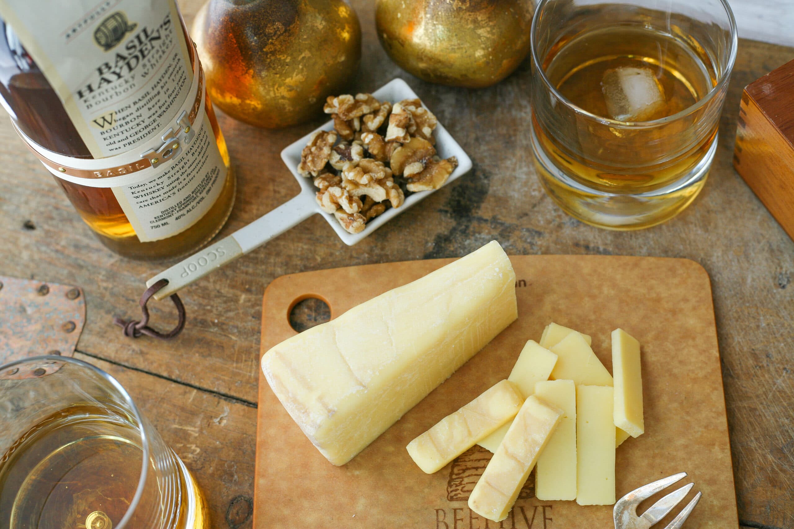 beehive pour me a slice, nuts and bourbon