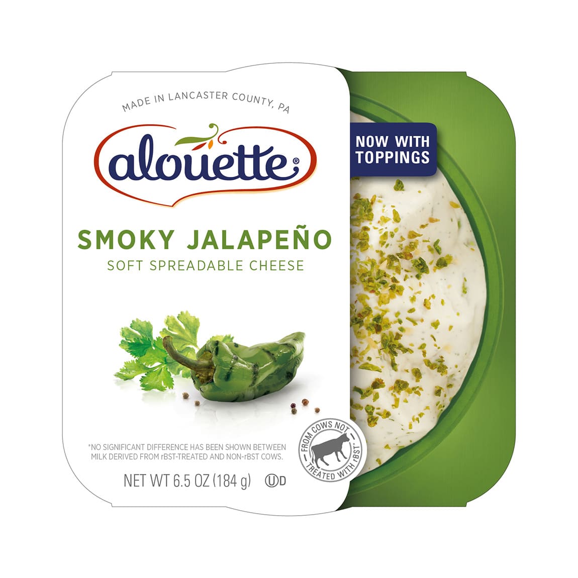 Alouette Smoky Jalapeno soft spreadable cheese packaging