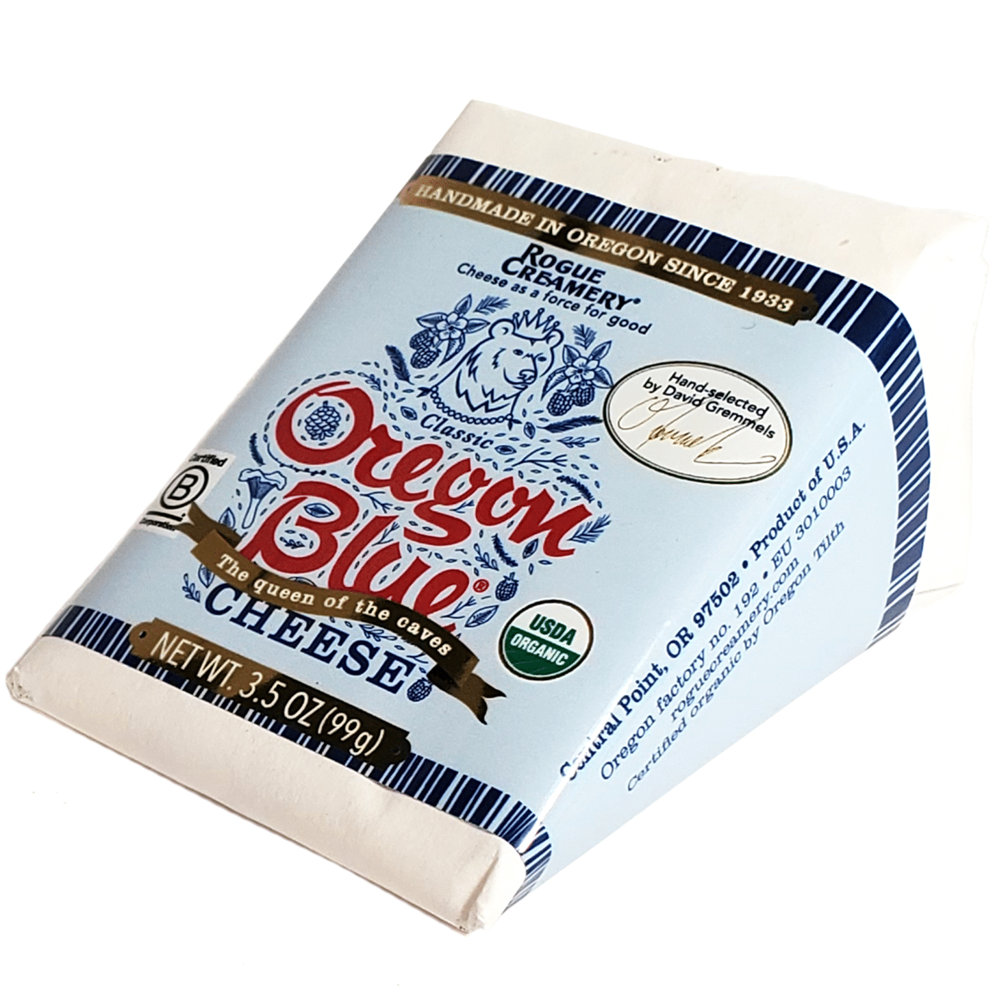 Rogue Creamery Oregon Blue Cheese Wedge 3.5 oz — Cheese Lover Shop