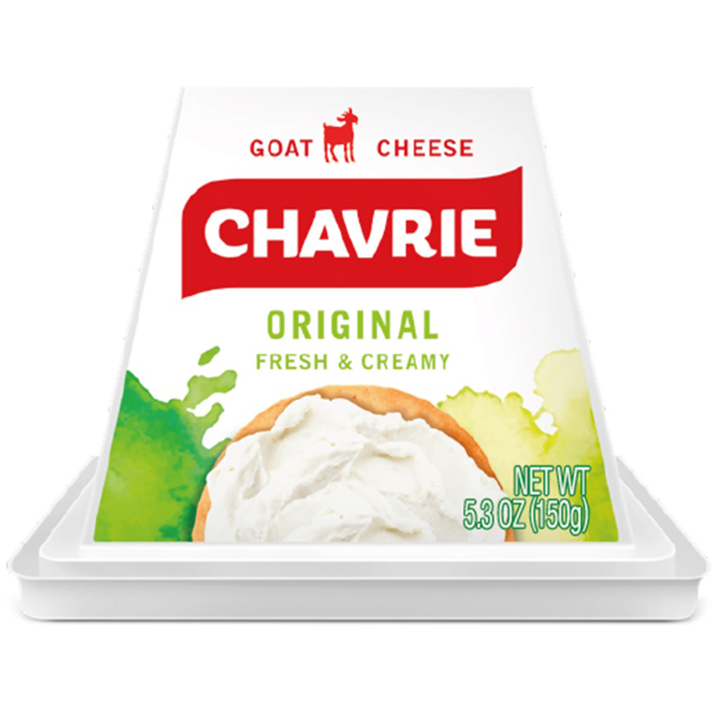 Chavrie goat cheese original pyramid packaging