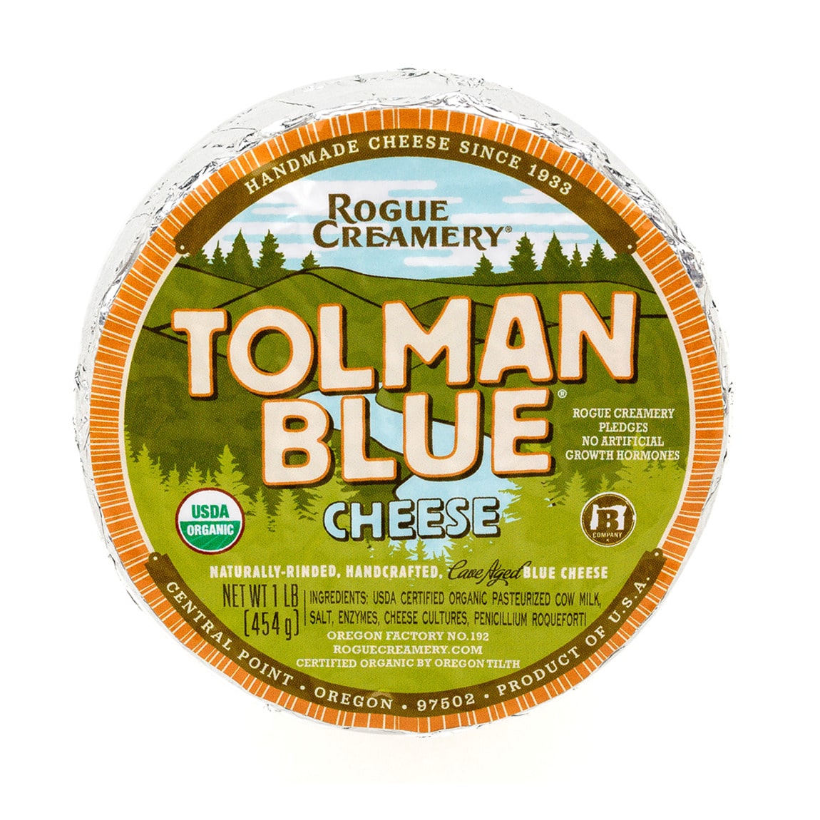 Rogue creamery tolman blue cheese packaging