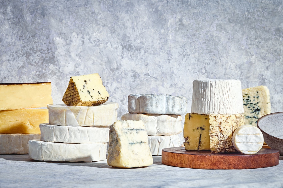 Market stall family picture cheese