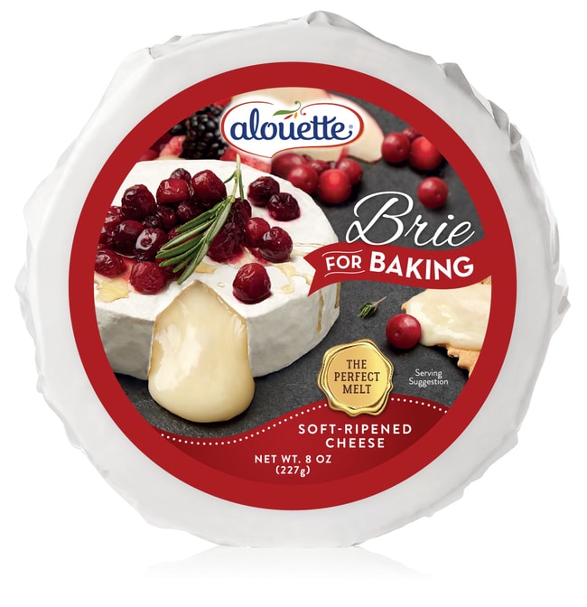 Alouette brie for baking soft ripened cheese