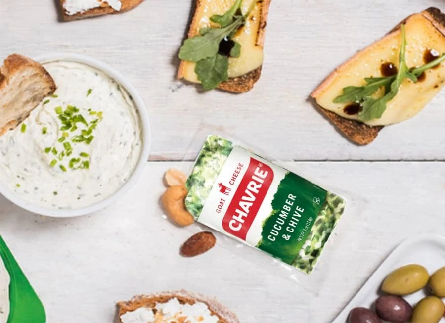 Discover Chavrie Cucumber & Chive Flavor