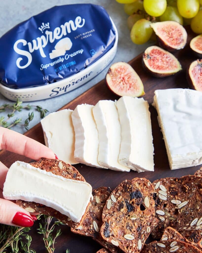 Slice of Supreme brie