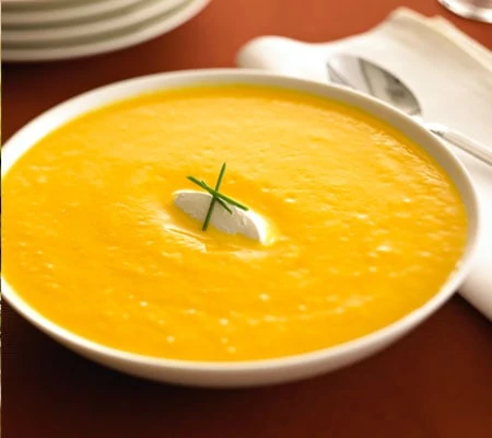 Butternut Squash Soup with Chavrie Goat Cheese