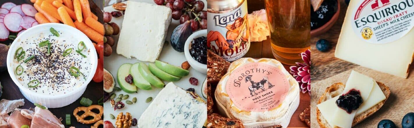 Find example our best Cheese Pairing (Alouette, Saint Agur, Dorothy's, Esquirrou)