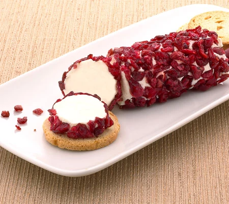 Chavrie Goat Cheese Log Rolled in Dried Cranberries