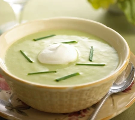 Vichyssoise with Chavrie Goat Cheese