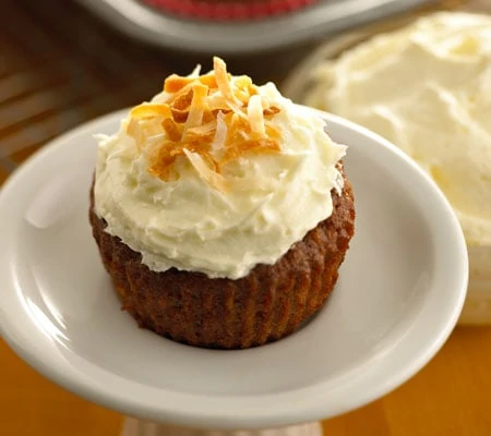 Cupcake with Chocolate Frosting & Chavrie Goat Cheese