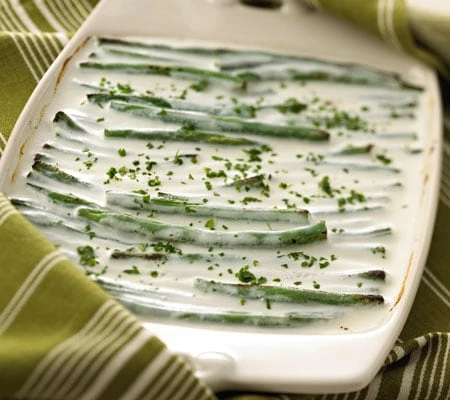 Green Beans with Chavrie Goat Cheese