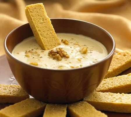 Maple Syrup and Chavrie Goat Cheese Dip