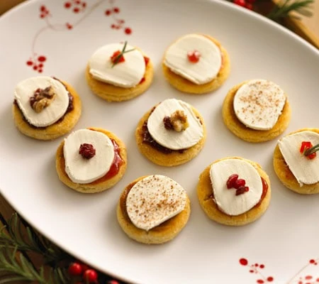 Shortbread Cookies with Chavrie Fresh Goat Cheese Log