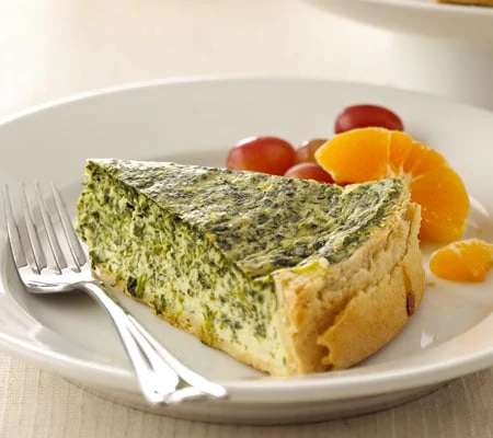 Spinach Quiche with Chavrie Goat Cheese