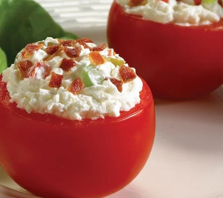 Stuffed Tomatoes with Chavrie Goat Cheese